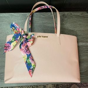 Betsey Johnson pink tote bag